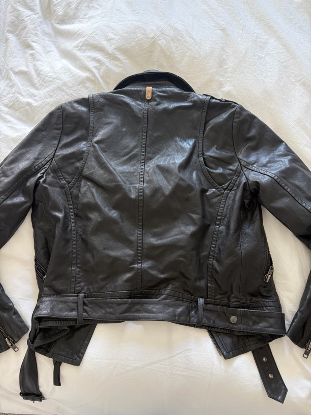 Mackage Black Leather Jacket - Picture 3 of 5